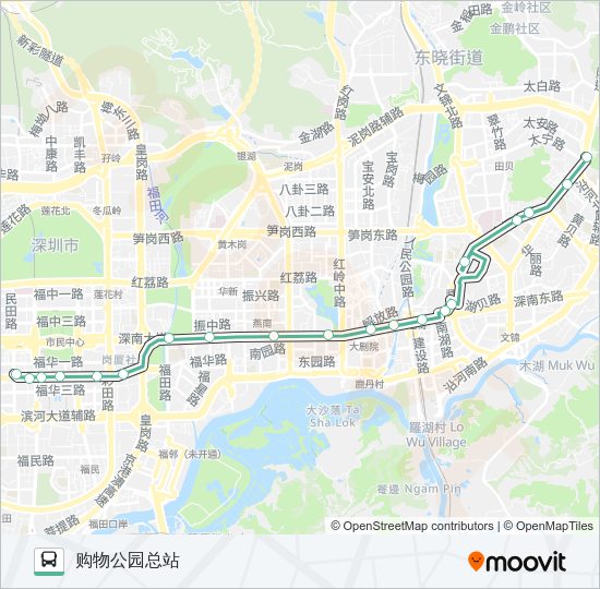 公交3路的线路图