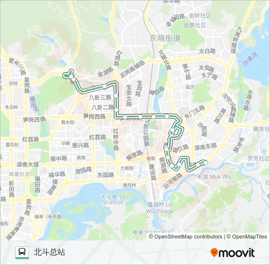 5 Bus Line Map