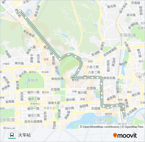 公交7路的线路图