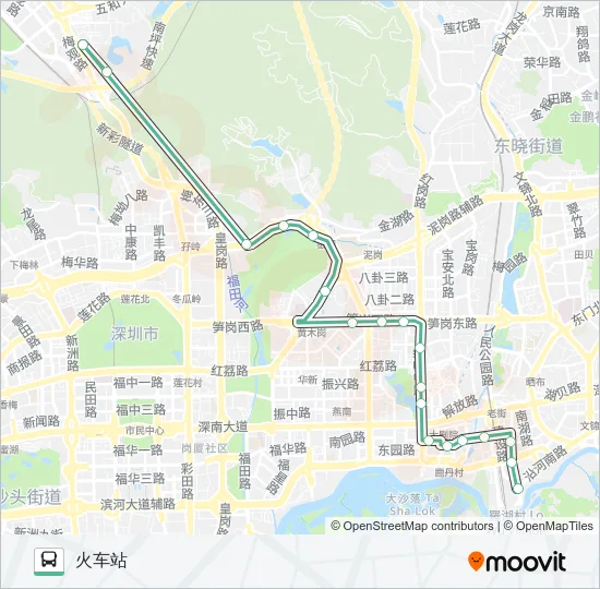 7 Bus Line Map