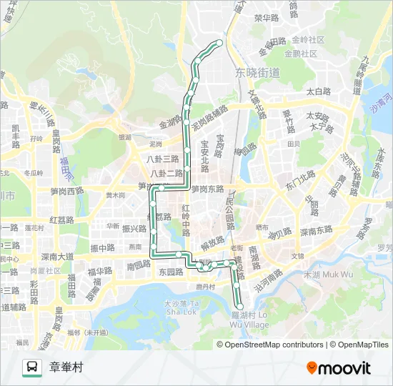 8 Bus Line Map