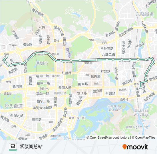 公交11路的线路图