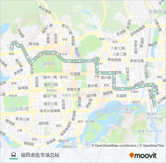 12 Bus Line Map