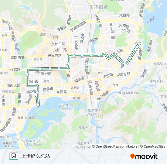 公交13路的线路图