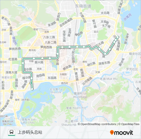 13 Bus Line Map