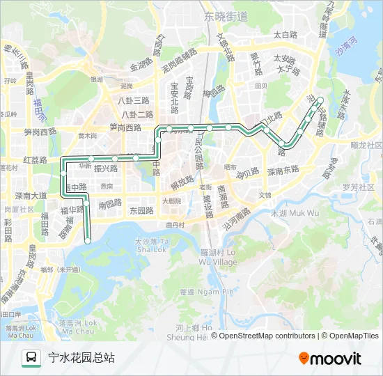13 Bus Line Map