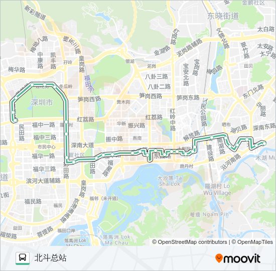 公交14路的线路图