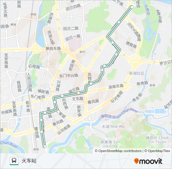公交17路的线路图