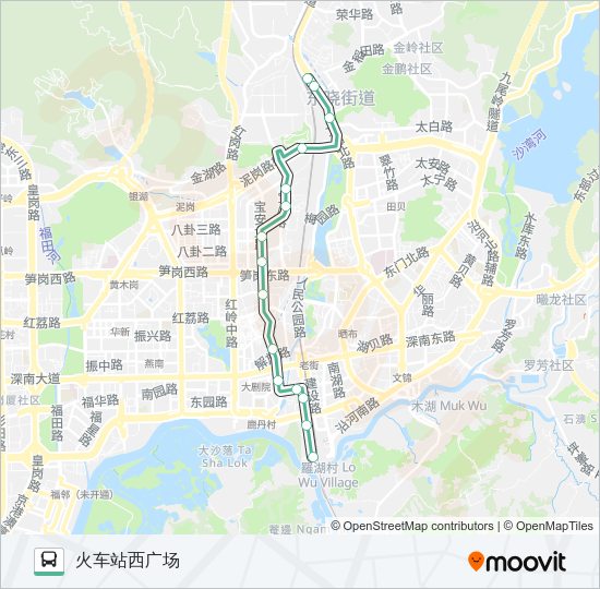 公交18路的线路图