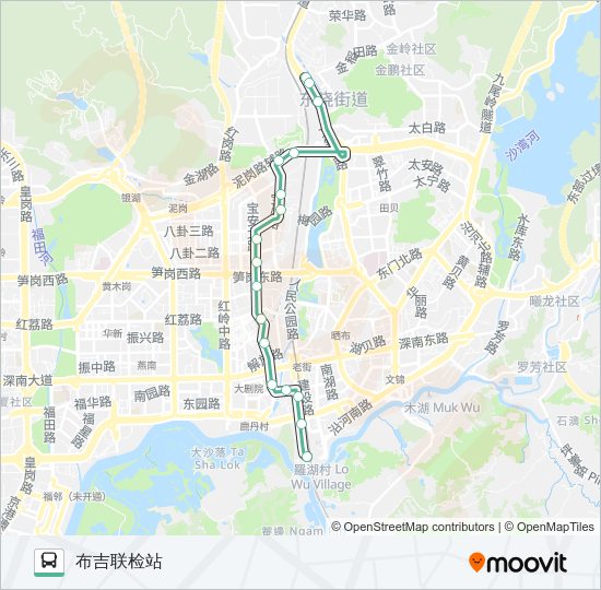 公交18路的线路图