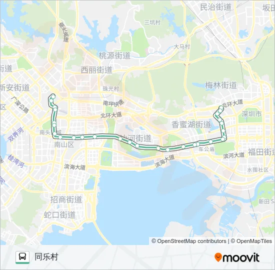 21 Bus Line Map