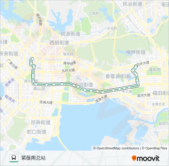 21 Bus Line Map