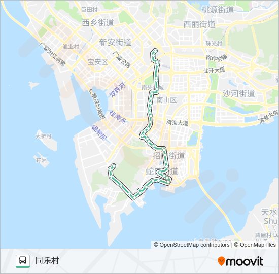 公交22路的线路图