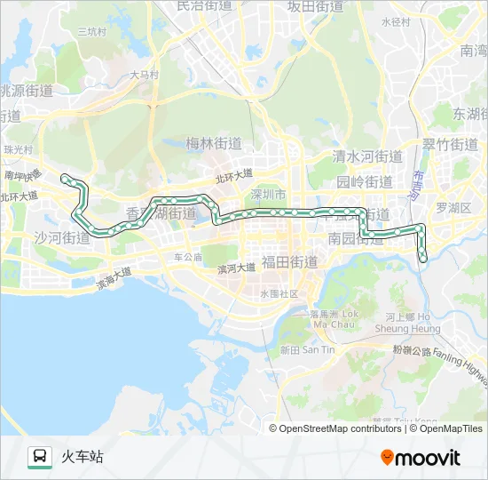 25 Bus Line Map