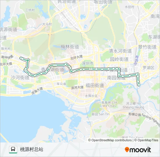25 Bus Line Map