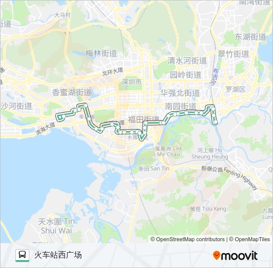 公交28路的线路图
