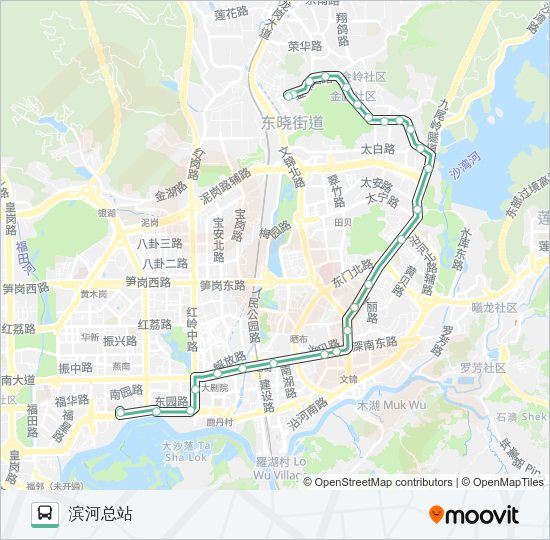 公交29路的线路图