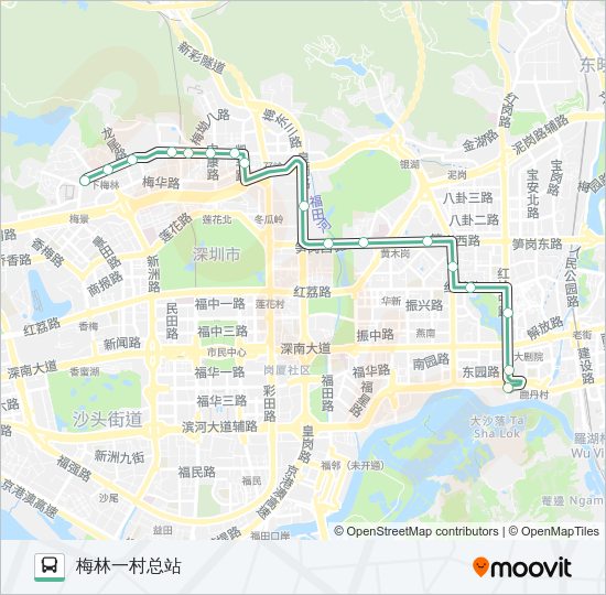 公交30路的线路图