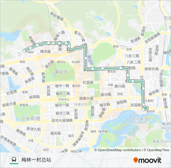 30 Bus Line Map