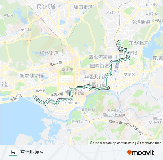 公交33路的线路图