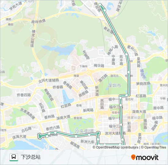 34 Bus Line Map