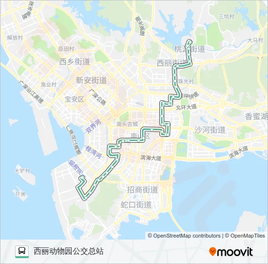 36 Bus Line Map