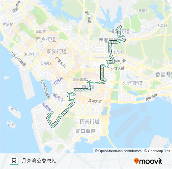 公交36路的线路图