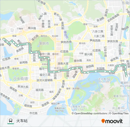 38 Bus Line Map