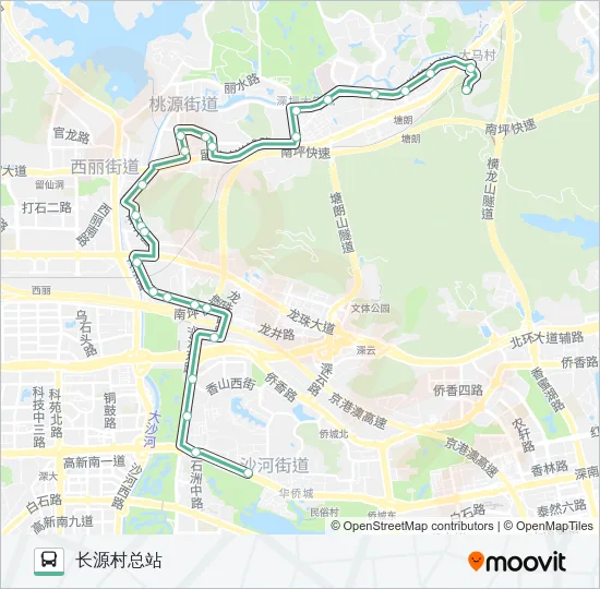 43 Bus Line Map