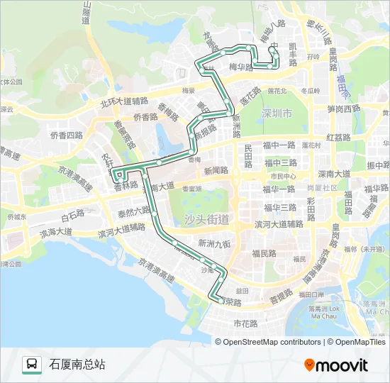 44 Bus Line Map