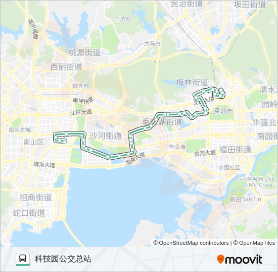 公交45路的线路图
