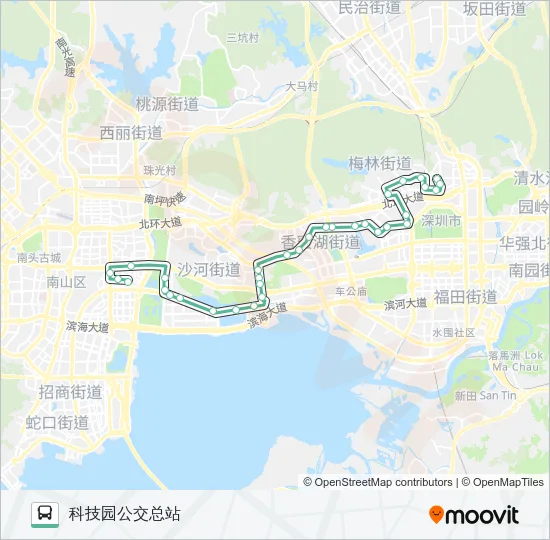 45 Bus Line Map