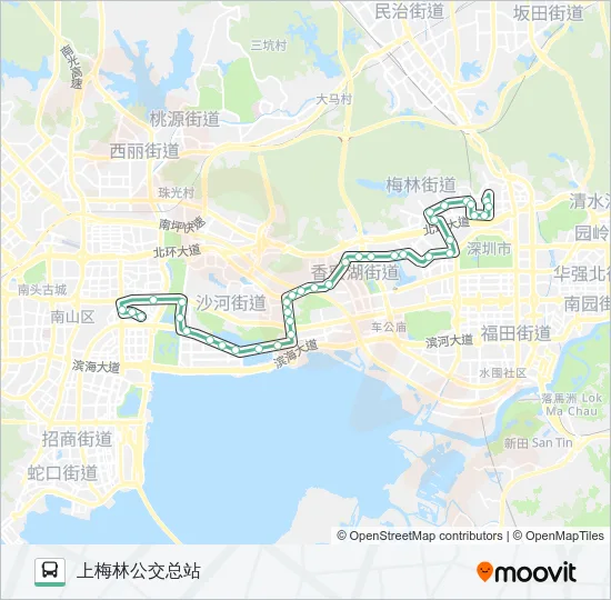 45 Bus Line Map