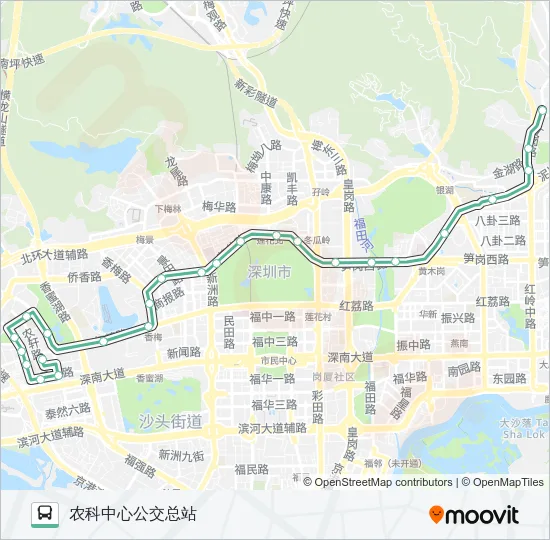 46 Bus Line Map