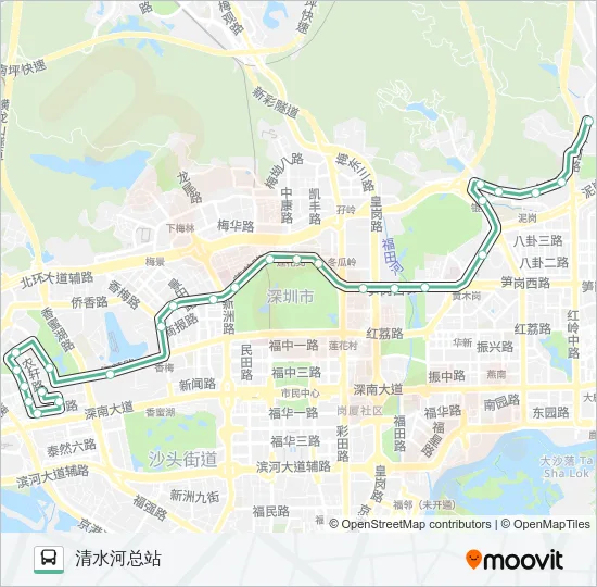46 Bus Line Map