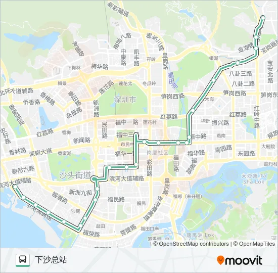 50 Bus Line Map