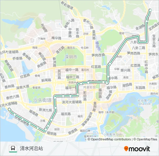 50 Bus Line Map