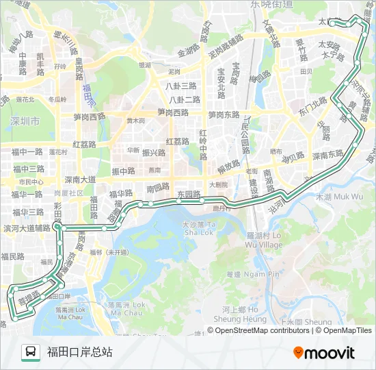 52 Bus Line Map