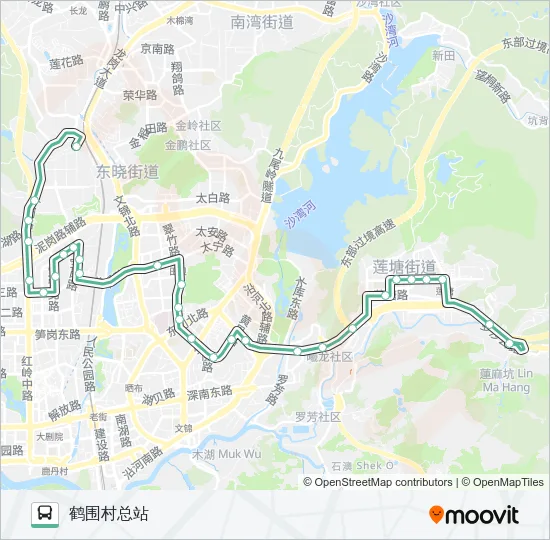 57 Bus Line Map