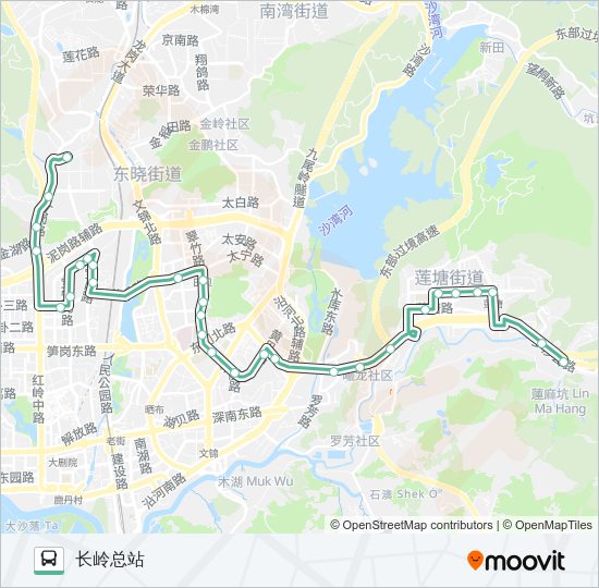 公交57路的线路图