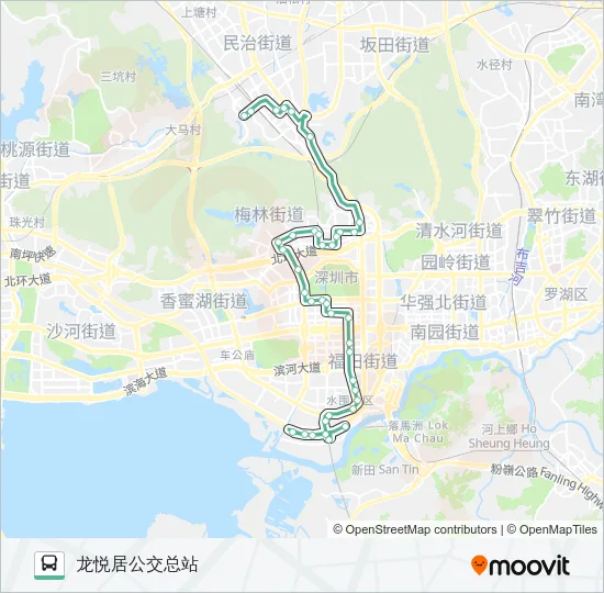 60 Bus Line Map