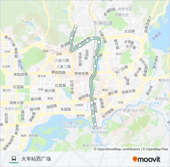 61 Bus Line Map