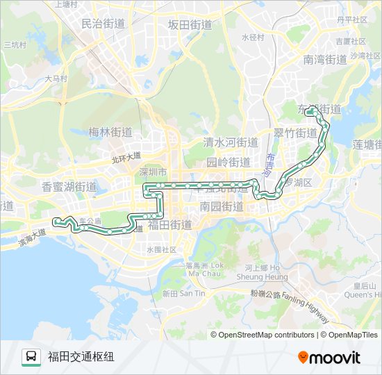 公交64路的线路图