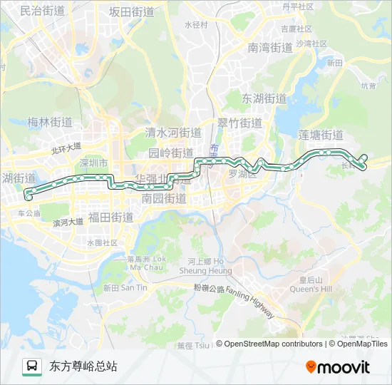 65 Bus Line Map