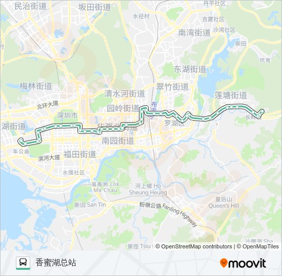 公交65路的线路图