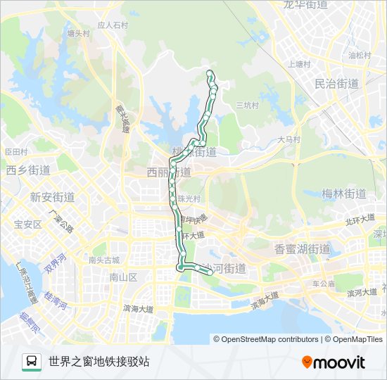 公交66路的线路图