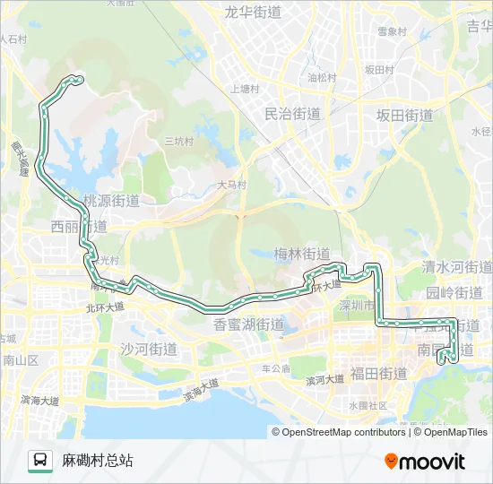 67 Bus Line Map