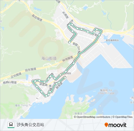 公交68路的线路图