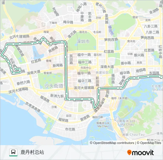 73 Bus Line Map