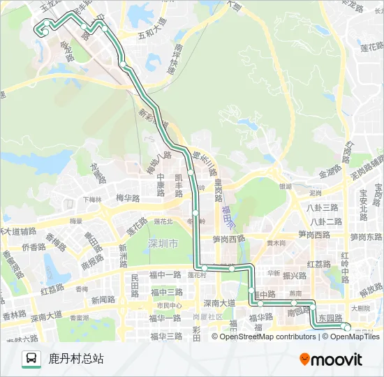 75 Bus Line Map